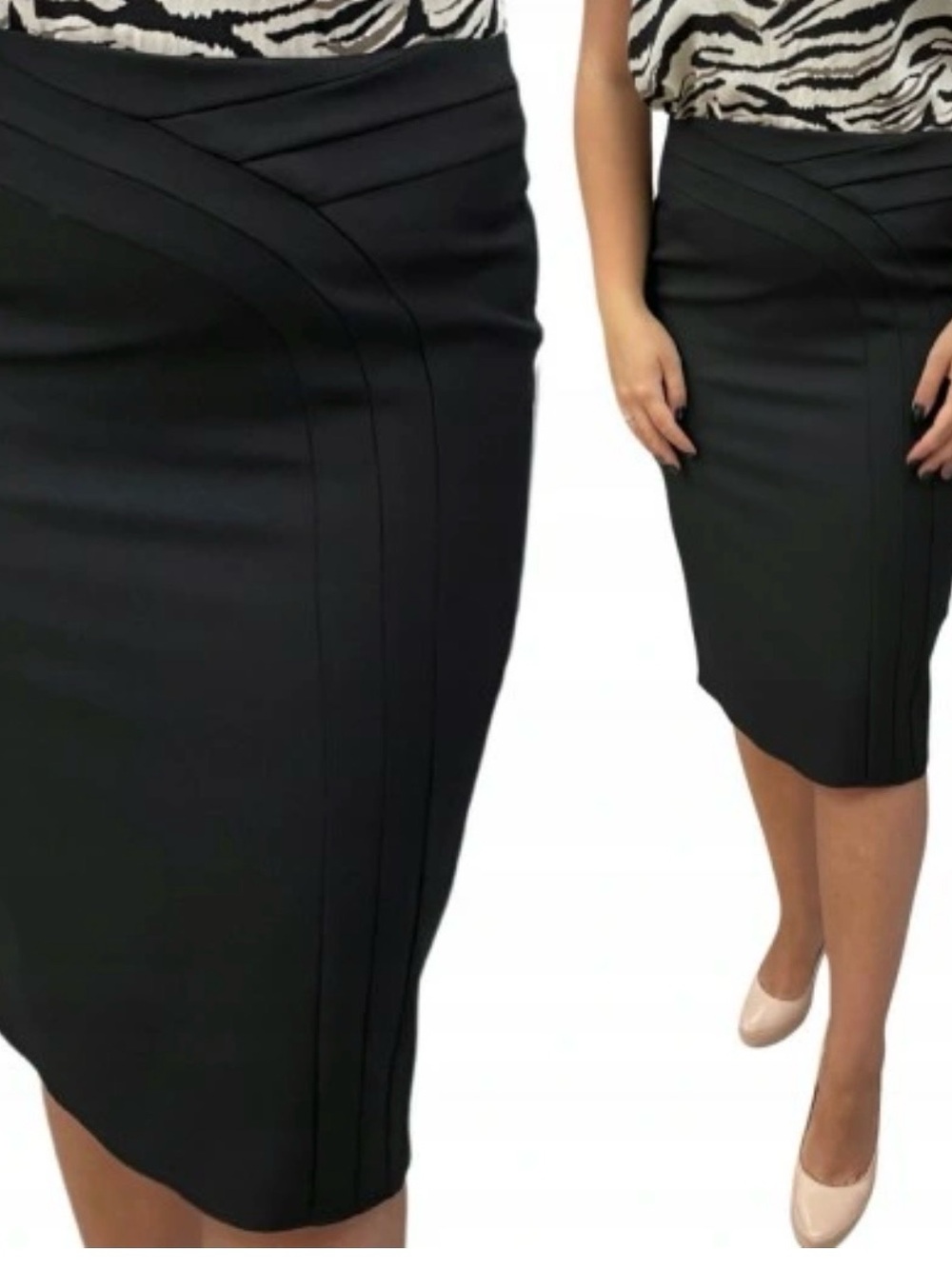 ♥️ BELA CRIACAO Couture Satin Pencil Skirt